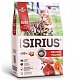 SIRIUS cухой корм для взрослых кошек, мясной рацион