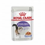 Royal Canin sterilised Влажный корм для стерилизованных кошек, желе