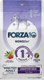 Forza10 Monodiet Sensitive Skin Mini Dog сухой корм для собак мелких пород Анчоус
