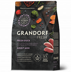 Grandorf Fresh сухой корм для собак мелких пород Утка с бататом