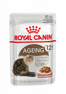Royal Canin Ageing 12+ влажный корм для взрослых кошек старше 12 лет, соус