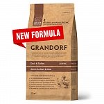 Grandorf Грандорф утка с индейкой корм для собак средних и крупных пород от 1 года 