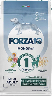 Forza10 Monodiet Mini Dog сухой корм для собак мелких пород Оленина и картофель