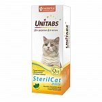  Unitabs SterilCat витаминно-минеральная паста для кастрированных котов и стерилизованных кошек, 120 мл 