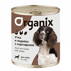 ORGANIX Органикс консервы для собак утка, индейка, картофель