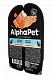 AlphaPet Superpremium паштет для взрослых кошек, лосось