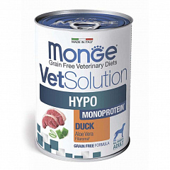 Monge VetSolution Dog Hypo Monoprotein DUCK влажный корм для собак для снижения реакции пищевой непереносимости
