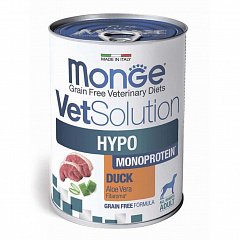 Monge VetSolution Dog Hypo Monoprotein DUCK влажный корм для собак для снижения реакции пищевой непереносимости