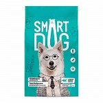 Smart Dog корм для взрослых собак крупных пород, три вида мяса с ягнёнком, лососем, индейкой