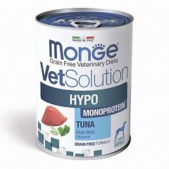 Monge VetSolution Dog Hypo Monoprotein TUNA влажный корм для собак для снижения реакции пищевой непереносимости