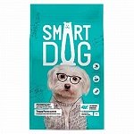 Smart Dog корм для взрослых собак, три вида мяса с ягнёнком, лососем, индейкой