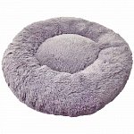 Зоогурман  лежак Пушистый сон для собак (80х80х17см) серый
