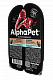 AlphaPet Superpremium влажный корм для кошек с чувствительным пищеварением, ягненок и брусника