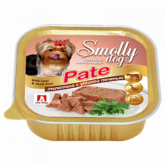 Smolly Dog Pate паштет для собак Телятина с утиной печенью