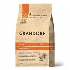 Grandorf Грандорф корм для стерилизованных кошек, индейка