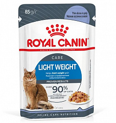 Royal Canin Light Weight Care влажный корм для взрослых кошек для профилактики избыточного веса, желе