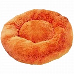 Зоогурман лежак Пушистый сон для собак и кошек (60х60х16см) оранжевый