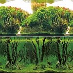 Laguna Фон 9084/9085, 0,6*15м "Зеленые холмы/Подводный лес", арт. 74064069