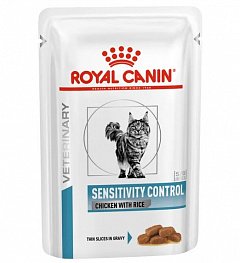 Royal Canin Sensitivity Control Роял Канин влажный корм для кошек при пищевой аллергии, соус
