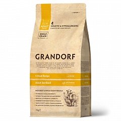 Grandorf Грандорф корм для стерилизованных кошек, 4 вида мяса