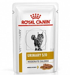 Royal Canin Urinary S/O Moderate Calorie Роял Канин влажный корм для кошек при МКБ, соус