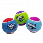 GiGwi Игрушка для собак Три мяча с пищалкой 6,3см, серия GiGwi BALL Originals