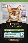 Pro Plan Sterilised Maintenance влажный корм для стерилизованных кошек с индейкой, желе