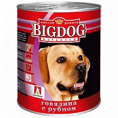 Big Dog консервы для собак Говядина с рубцом