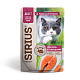 Sirius влажный корм для взрослых кошек с лососем и овощами, соус