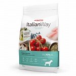 Italian Way сухой корм беззерновой, для собак, со свежей форелью и черникой, контроль веса и профилактика аллергии