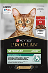 Pro Plan Sterilised Maintenance влажный корм для стерилизованных кошек с говядиной, соус