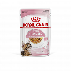 Royal Canin Kitten Sterilised влажный корм для стерилизованных котят, желе