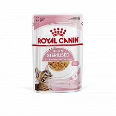 Royal Canin Kitten Sterilised влажный корм для стерилизованных котят, желе