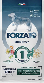 Forza10 Monodiet Medium Dog сухой корм для собак средних пород Оленина и картофель