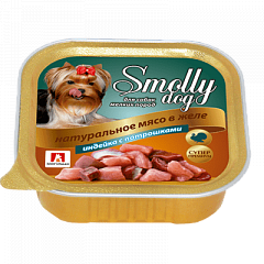 Smolly Dog консервы для собак Индейка с потрошками