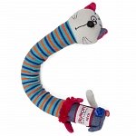 GiGwi Игрушка для собак Кот с хрустящей шеей и пищалкой 28см, серия CRUNCHY NECK