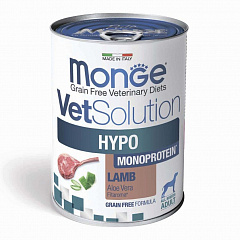 Monge VetSolution Dog Hypo Monoprotein LAMB влажный корм для собак для снижения реакции пищевой непереносимости