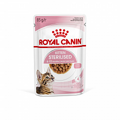 Royal Canin Kitten Sterilised влажный корм для стерилизованных котят, соус